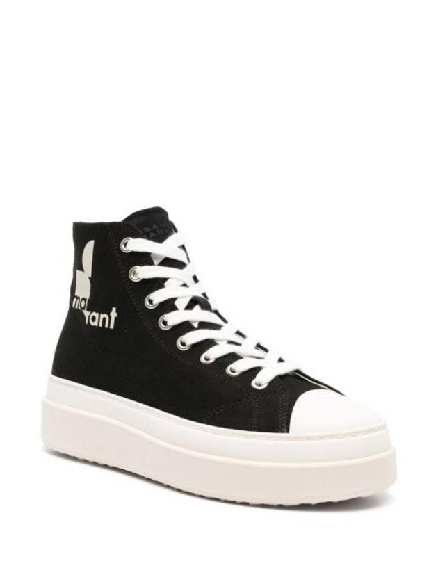 Austen High Top Sneaker Black - ISABEL MARANT - BALAAN 4