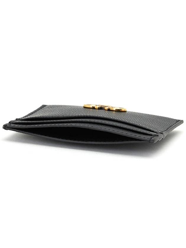 Gancini Card Wallet Black - SALVATORE FERRAGAMO - BALAAN 5