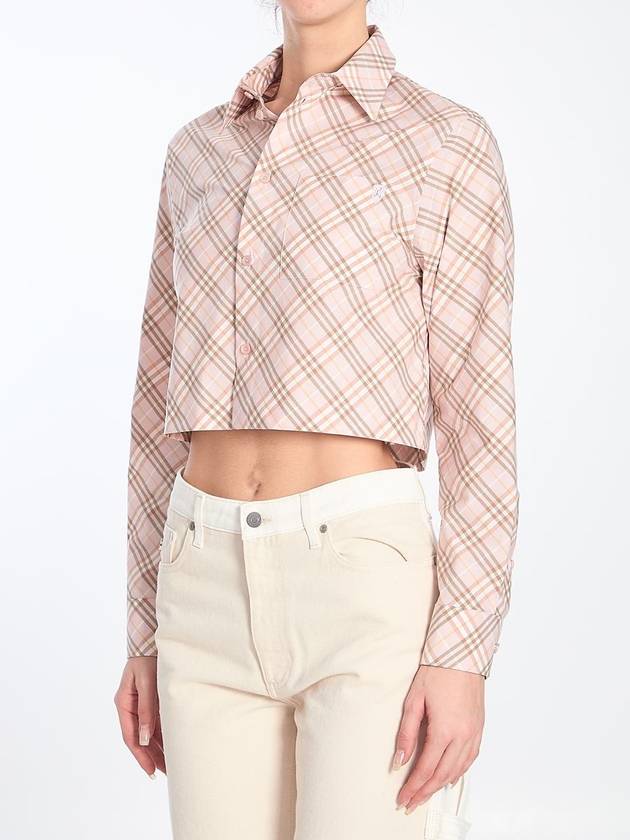 Cropped Check Shirt - BURBERRY - BALAAN 2