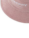 Logo Cotton Canvas Bucket Hat Red Ecru - BURBERRY - BALAAN.