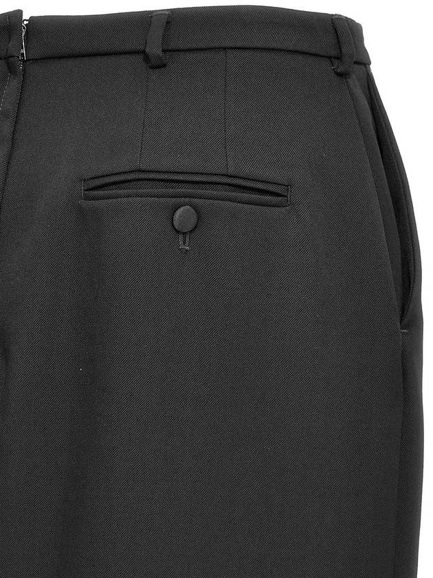 Dolce & Gabbana Black Wool Mini Skirt - DOLCE&GABBANA - BALAAN 5