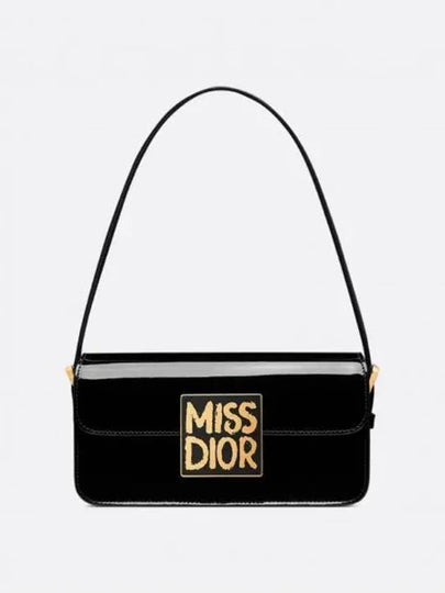 Miss Flap Bag Black Patent Calfskin M2610UWIS M900 - DIOR - BALAAN 2