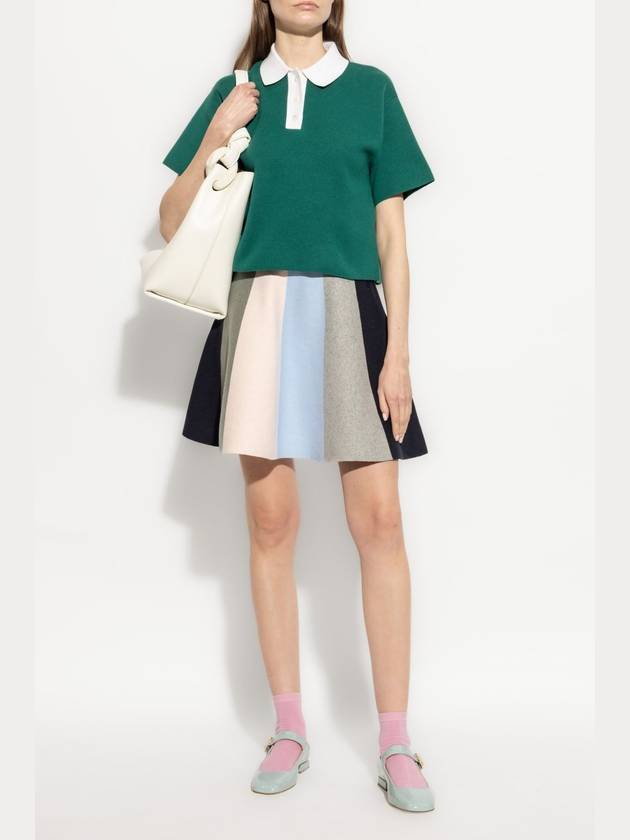 JW Anderson Polo With Cashmere Finish, Women's, Green - JW ANDERSON - BALAAN 2