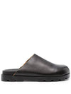 Brutus Leather Clog Slippers Black - CAMPER - BALAAN 2