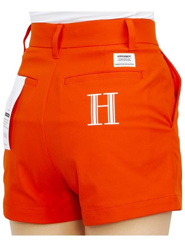 Women's Airline Shorts Orange - HORN GARMENT - BALAAN 11