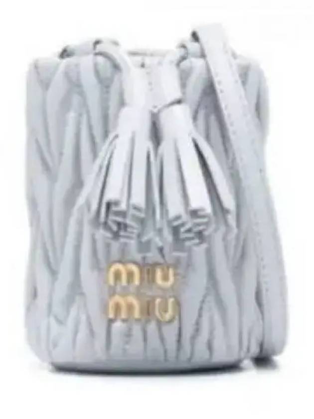 Matelasse Mini Bag Grey - MIU MIU - BALAAN 2