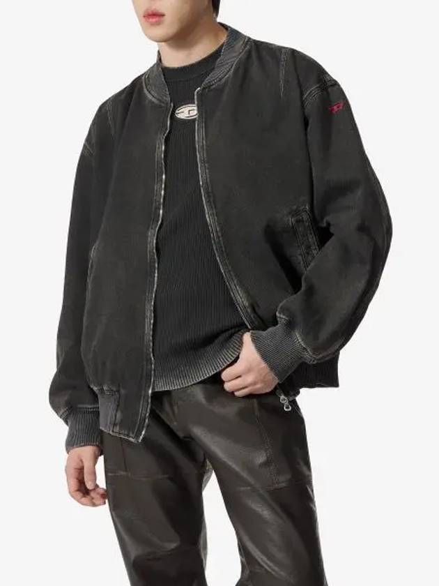 D-Vinz Bomber Jacket Black - DIESEL - BALAAN 2