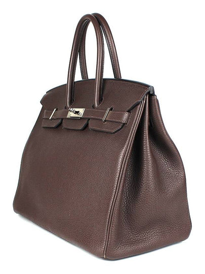 HM Birkin 35 Dark Brown Silver HM42BG003 - HERMES - BALAAN 2