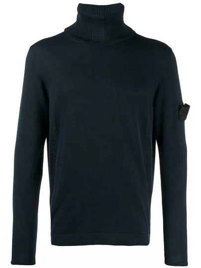 Men's Wappen Shadow Turtleneck Navy - STONE ISLAND - BALAAN 2