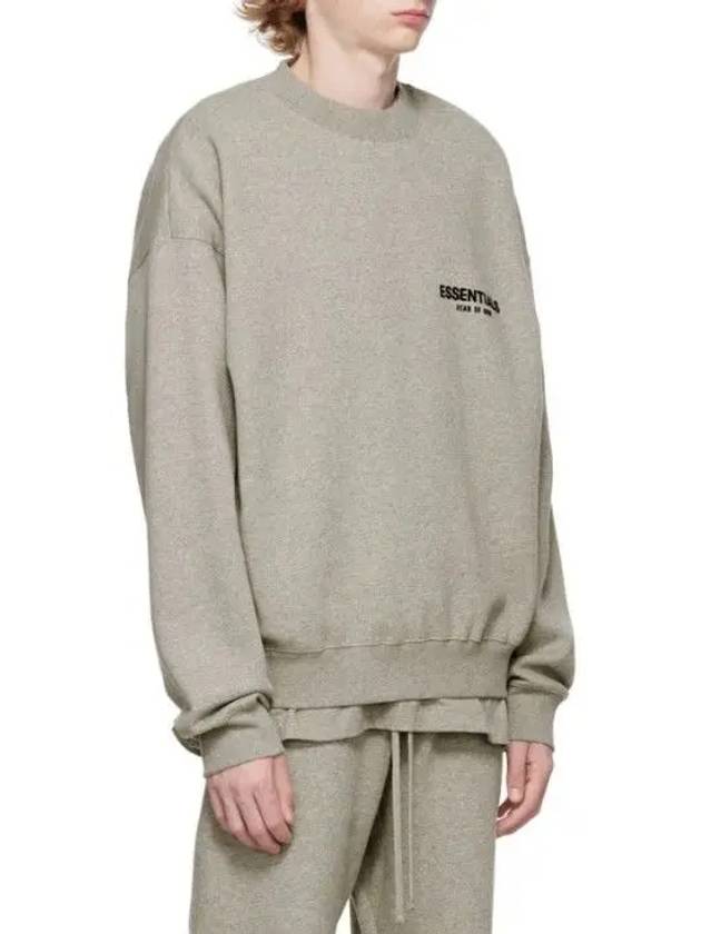 Essential Crew Neck Cotton Blend Fleece Logo Patch Bag Collar Sweatshirt - FEAR OF GOD ESSENTIALS - BALAAN 2