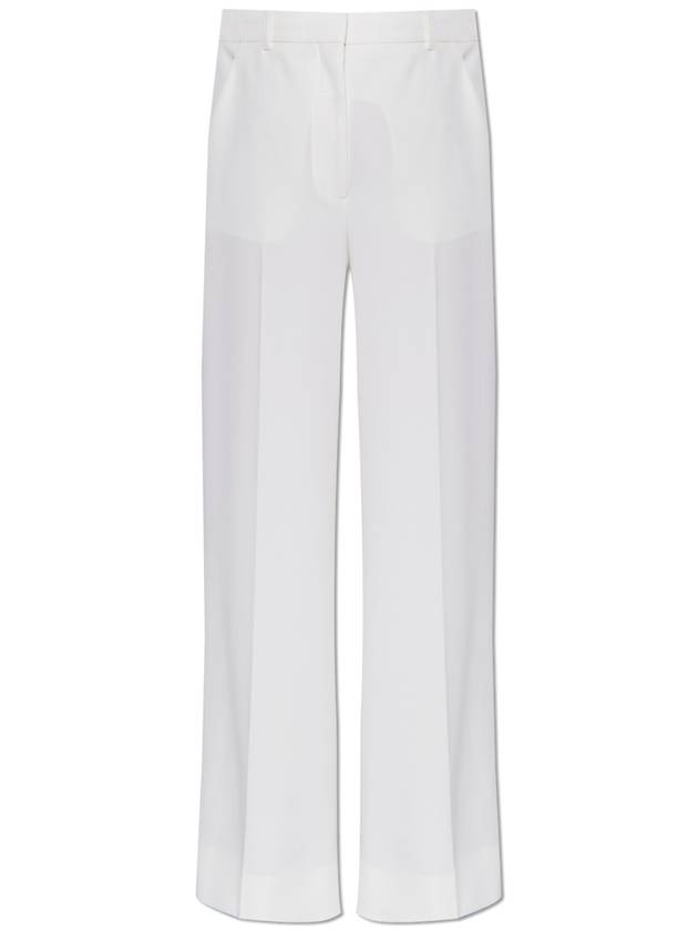 Stella McCartney Creased Trousers, Women's, Cream - STELLA MCCARTNEY - BALAAN 1