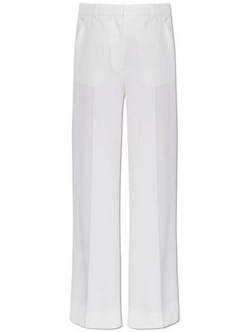 Stella McCartney Creased Trousers, Women's, Cream - STELLA MCCARTNEY - BALAAN 1