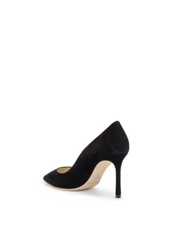 ROMY Suede Pumps Heel J000065629 BLACK - JIMMY CHOO - BALAAN 3