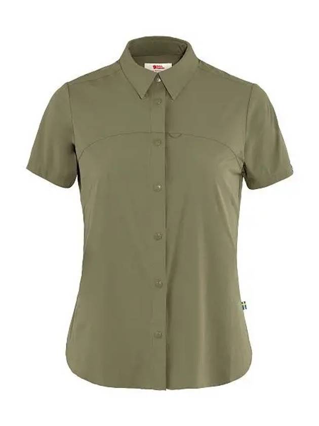 Women's High Coast Lite Short Sleeves Shirt Green - FJALL RAVEN - BALAAN 2