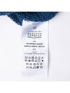 V-neck Basket Weave Hemp Knit Top Blue - MAISON MARGIELA - BALAAN 9