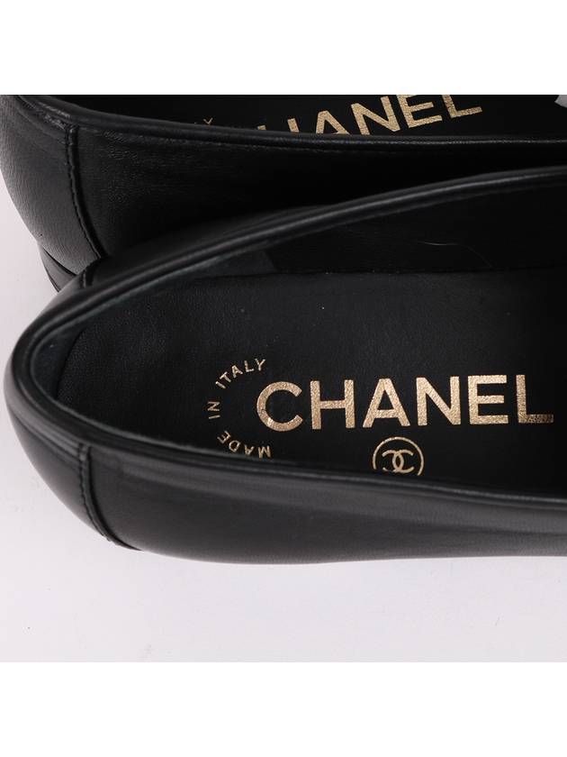 CC logo gold black women s loafers G36420 - CHANEL - BALAAN 8