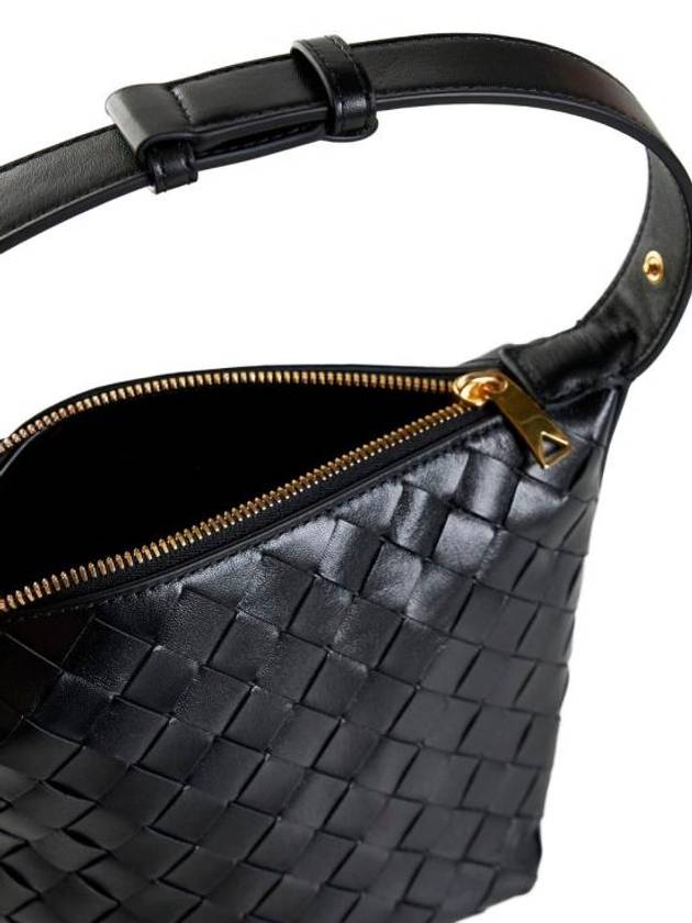 Candy Wallace Intrecciato Tote Bag Black - BOTTEGA VENETA - BALAAN 4