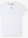 Embroided ORB Peru Short Sleeve T-Shirt White - VIVIENNE WESTWOOD - BALAAN 3