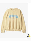 Slogan Print Cotton Long Sleeve T-shirt Beige - SPORTY & RICH - BALAAN 2