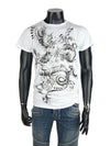 Dragon Short Sleeve T-Shirt White - BALMAIN - BALAAN 3