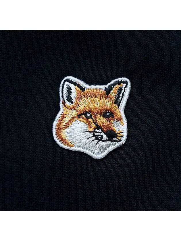 Fox Head Patch Half Zipper Sweatshirt Black - MAISON KITSUNE - BALAAN 3