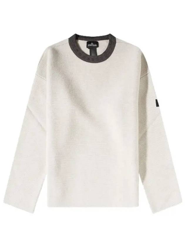 Shadow Project Crewneck Knit Top White - STONE ISLAND - BALAAN 2