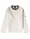 Shadow Project Crewneck Knit Top White - STONE ISLAND - BALAAN 3