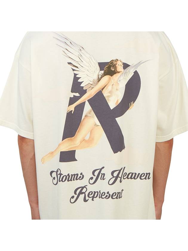 Storms In Heaven Short Sleeve T-Shirt Flat White - REPRESENT - BALAAN 10