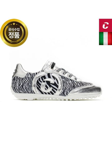 Official Italian handmade golf shoes KUBANA SILVER ZEBRA - DUCA DEL COSMA - BALAAN 1