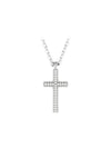 Insigne Pave Cross Rhodium Necklace White - SWAROVSKI - BALAAN 1