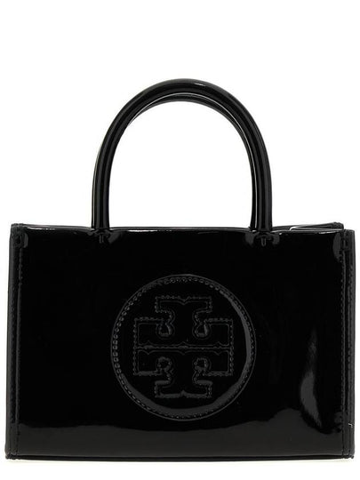 Ella Bio Patent Tote Bag Black - TORY BURCH - BALAAN 2