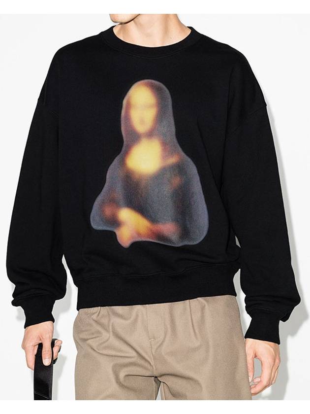 Blood Mona Lisa Over Sweatshirt OMBA035F20FLE004 - OFF WHITE - BALAAN 2