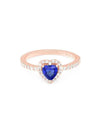 Sparkling Heart Ring Blue Gold - PANDORA - BALAAN 2