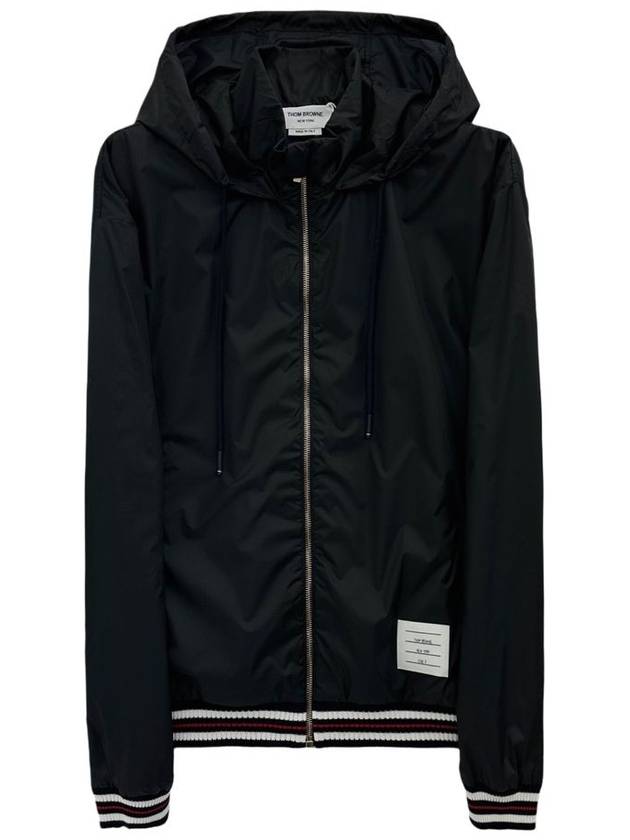 Ripstop Hooded Jacket Windbreaker MJT496A 415 - THOM BROWNE - BALAAN 1