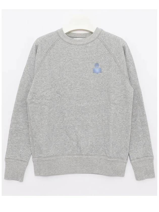 Milla Logo Cotton Sweatshirt Grey - ISABEL MARANT - BALAAN 3