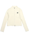 Doyou Know MC Women s Rib Slim Fit Two way Zip up Ivory Cardigan DO6242KT42 1 - DOYOUKNOWMC GOLF WEAR - BALAAN 1