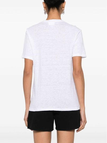 Short Sleeve T Shirt TS0001FB A1N09E 20WH White - ISABEL MARANT - BALAAN 2