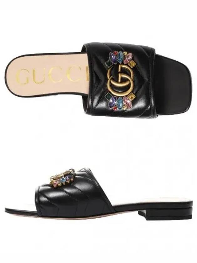 Double matelass slides women s sandals - GUCCI - BALAAN 1