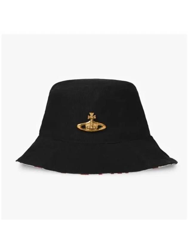 ORB Metal Bucket Hat Black - VIVIENNE WESTWOOD - BALAAN 3