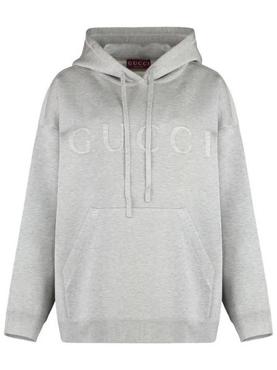 Hooded Sweatshirt 784030XKD33 1264 Gray - GUCCI - BALAAN 2