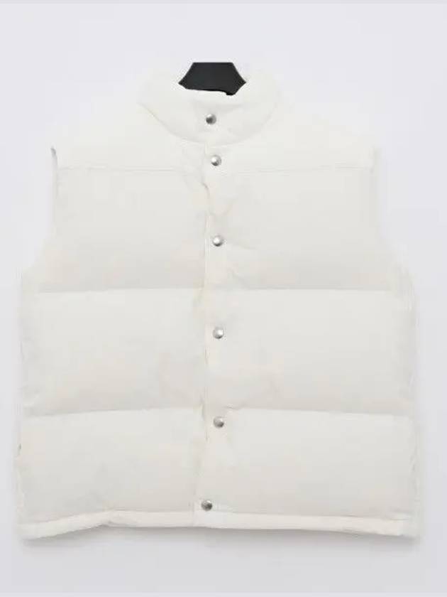 Button Padded Cotton Vest White - BOTTEGA VENETA - BALAAN 2