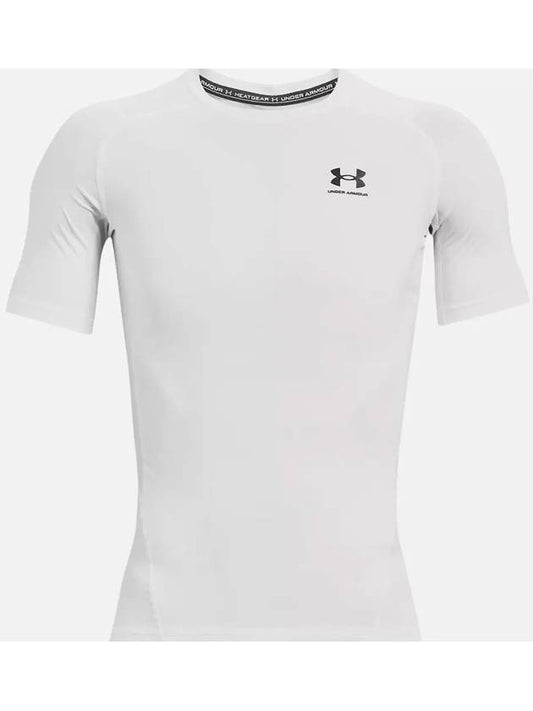 Men's Heart Gear Compression Short Sleeve T-Shirt White - UNDER ARMOUR - BALAAN 2