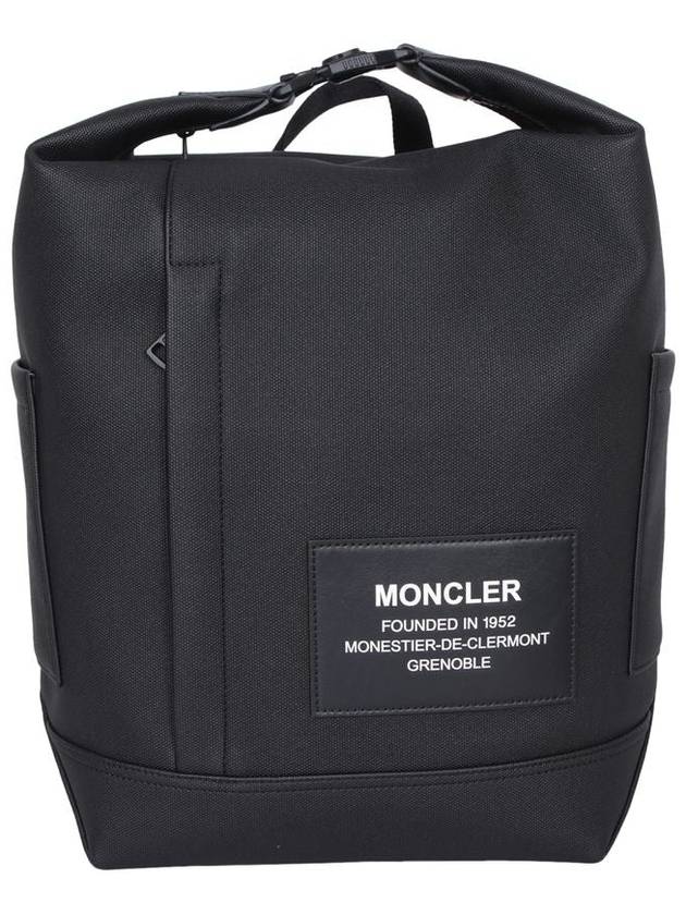 Nakoa Canvas Backpack Black - MONCLER - BALAAN 6