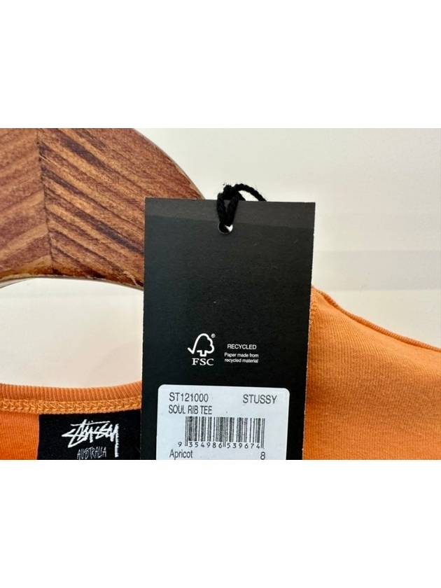 AU Australia SOUL RIB Crop T Shirt ST121000 Apricot WOMENS - STUSSY - BALAAN 9