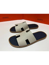 Hermes Izmir Sandal Epsom Blanc De Paris Bleu Celeste - HERMES - BALAAN 4