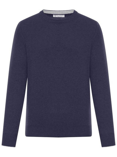 Cashmere Crew Neck Knit Top Navy - BRUNELLO CUCINELLI - BALAAN 2