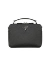 Saffiano Leather Brief Case Black - PRADA - BALAAN.