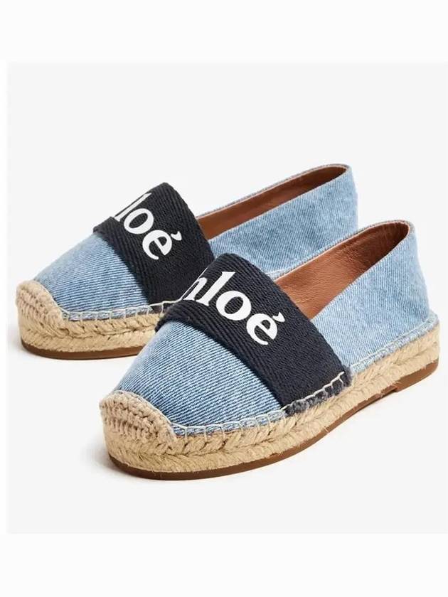 Kids 28 35 Logo Denim Espadrilles - CHLOE - BALAAN 3