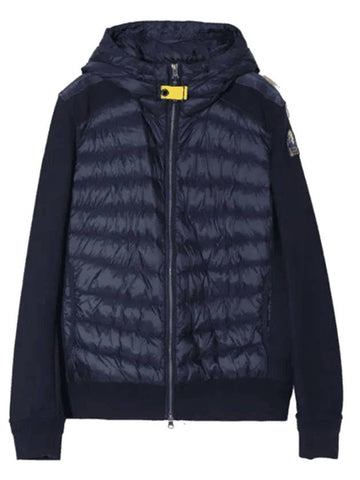 Logo Patch Buck Knit Padding Navy - PARAJUMPERS - BALAAN 1