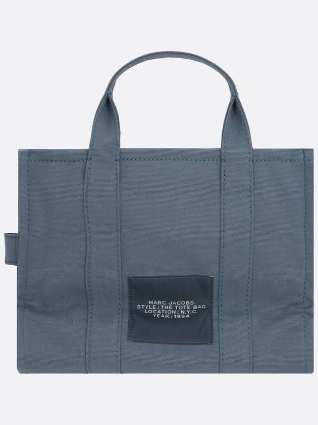 Logo Medium Canvas Tote Bag Blue - MARC JACOBS - BALAAN 4